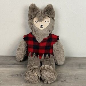 Slumberkins Wolf Werewolf Kin Limited Edition Halloween 14" Plush Lumberjack